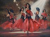Flamenco Dancer Famous Paintings - Sieta Hermanas